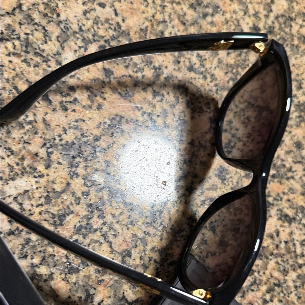 Dolce & Gabbana Black and Gold Sunglasses - Picture 8 of 9